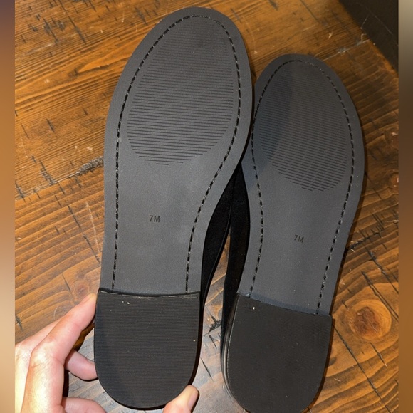 Talbots Laura Mule Loafters - black suede with tassels - Picture 2 of 5